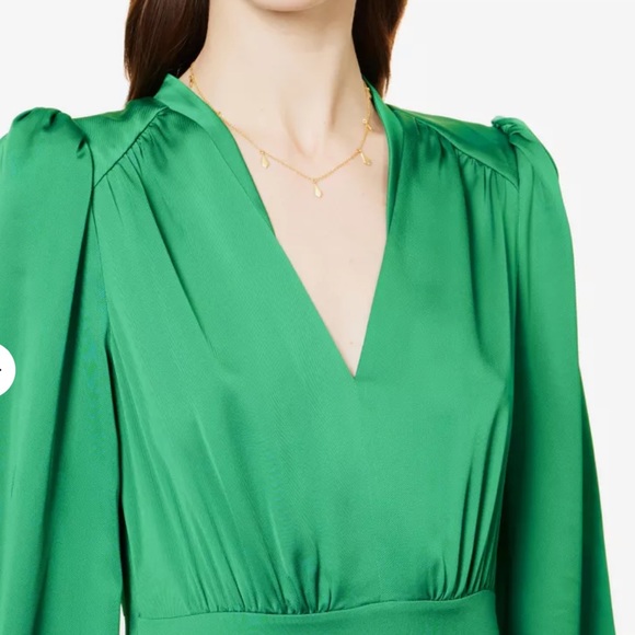 Me + Em Satin V Neck maxi dress. Size US 10. NWOT. - Picture 7 of 8